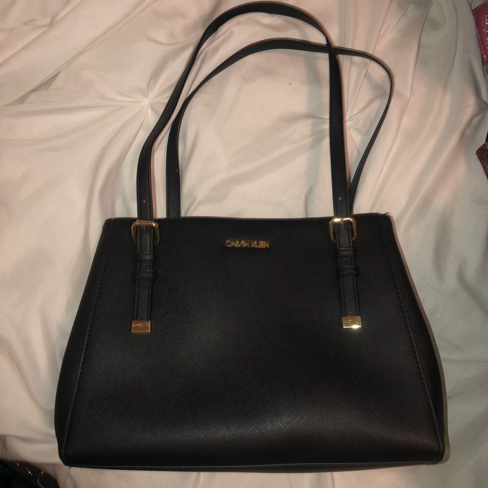 Calvin Klein Black Leather Purse